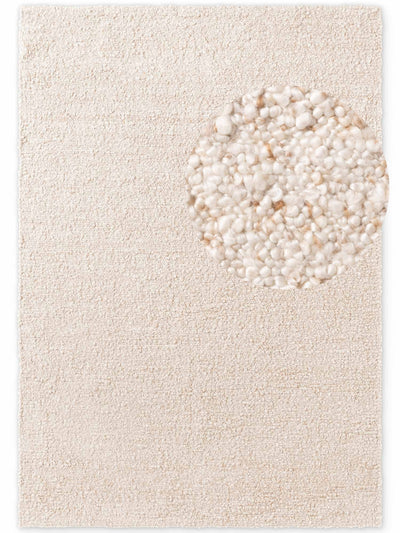 TED BAKER NOTTING HILL SOFT BOUCLE KORTLUVET TÆPPE, PORTOBELLO CREME-BEIGE