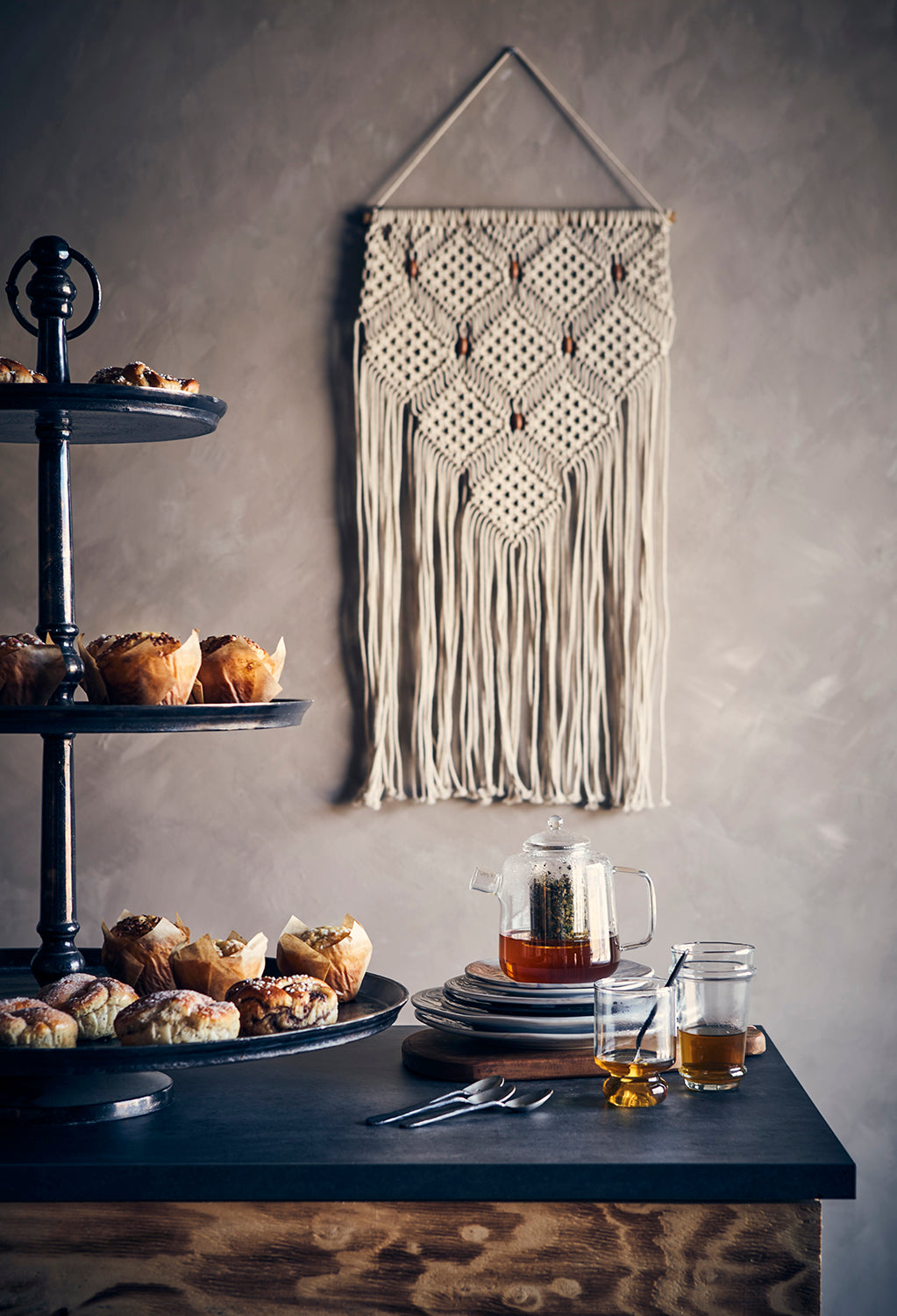 BRADY HÅNDLAVET VÆGDEKORATION - IVORY