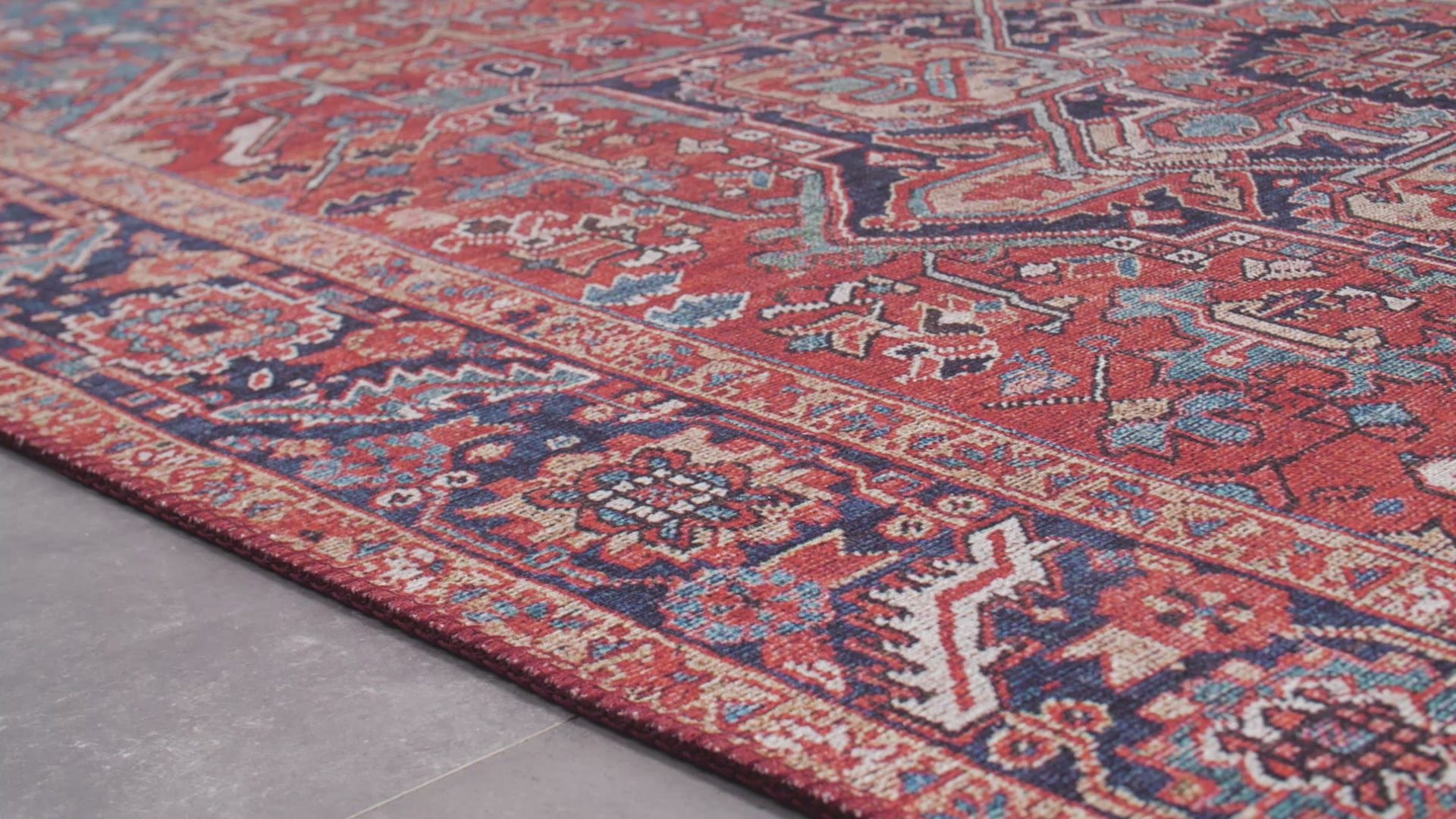 Indlæs video: HANSE HOME ASMAR TÆPPE, ORIENT-RØD 104012