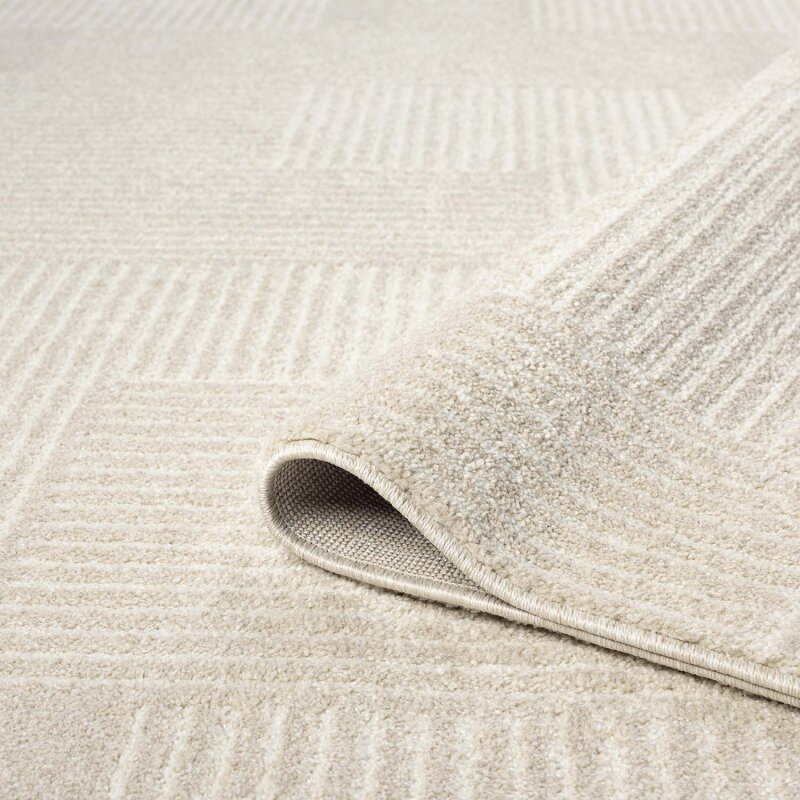 CLAIRE MODERNE KORTLUVET TÆPPE, BEIGE 177