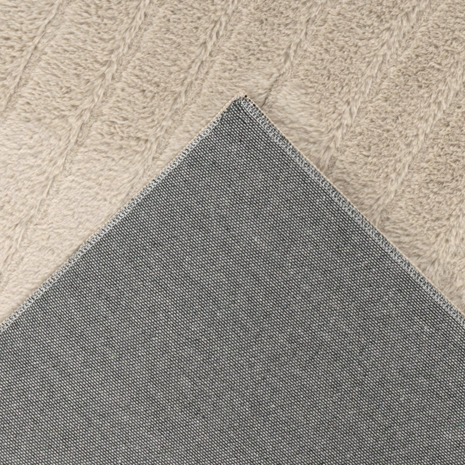 WAVY SOFT MODERNE PELSTÆPPE, 501 BEIGE