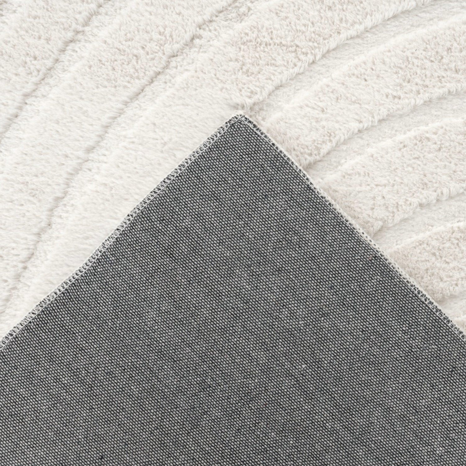 WAVY SOFT MODERNE PELSTÆPPE, 501 IVORY-HVID