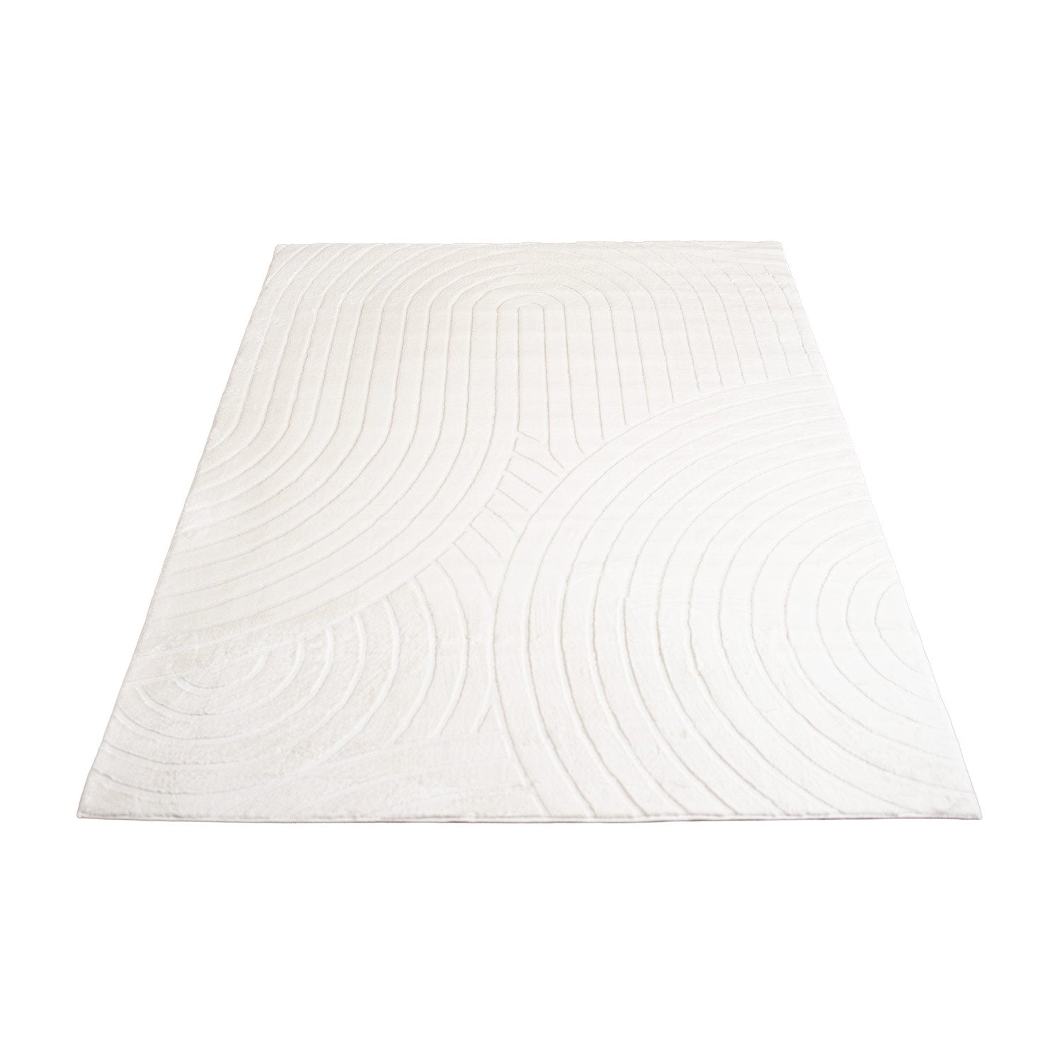 WAVY SOFT MODERNE PELSTÆPPE, 501 IVORY-HVID