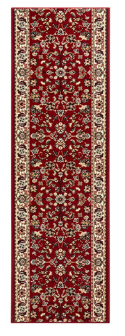 BASIC VELOURS VINTAGE TÆPPELØBER, RØD 102487