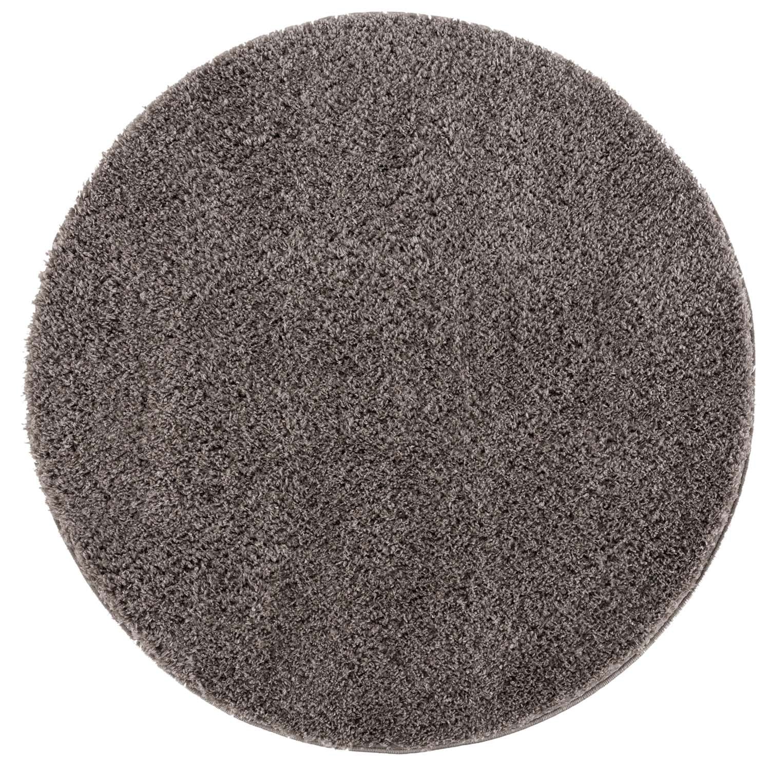 COMFY TÆPPE RUND, 100 MØRKEGRÅ