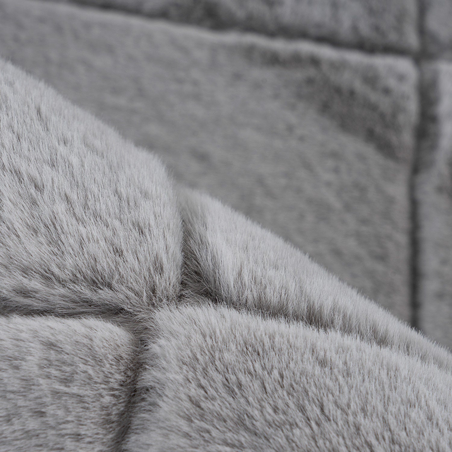 SOFT TOUCH KVADRAT, 600 SØLV-GRÅ