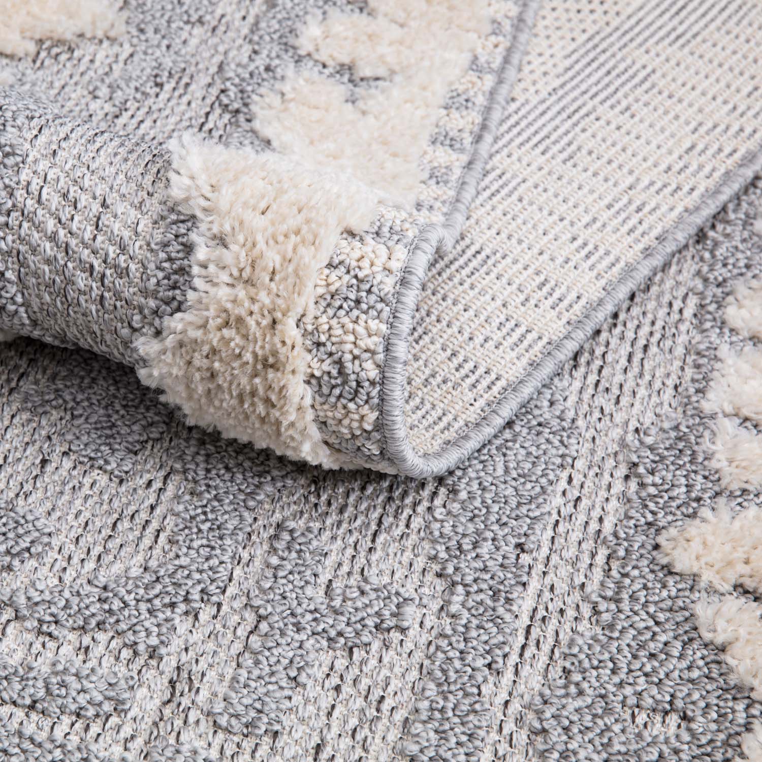 STOCKHOLM TÆPPE, 908 CREME-GRÅBLÅ