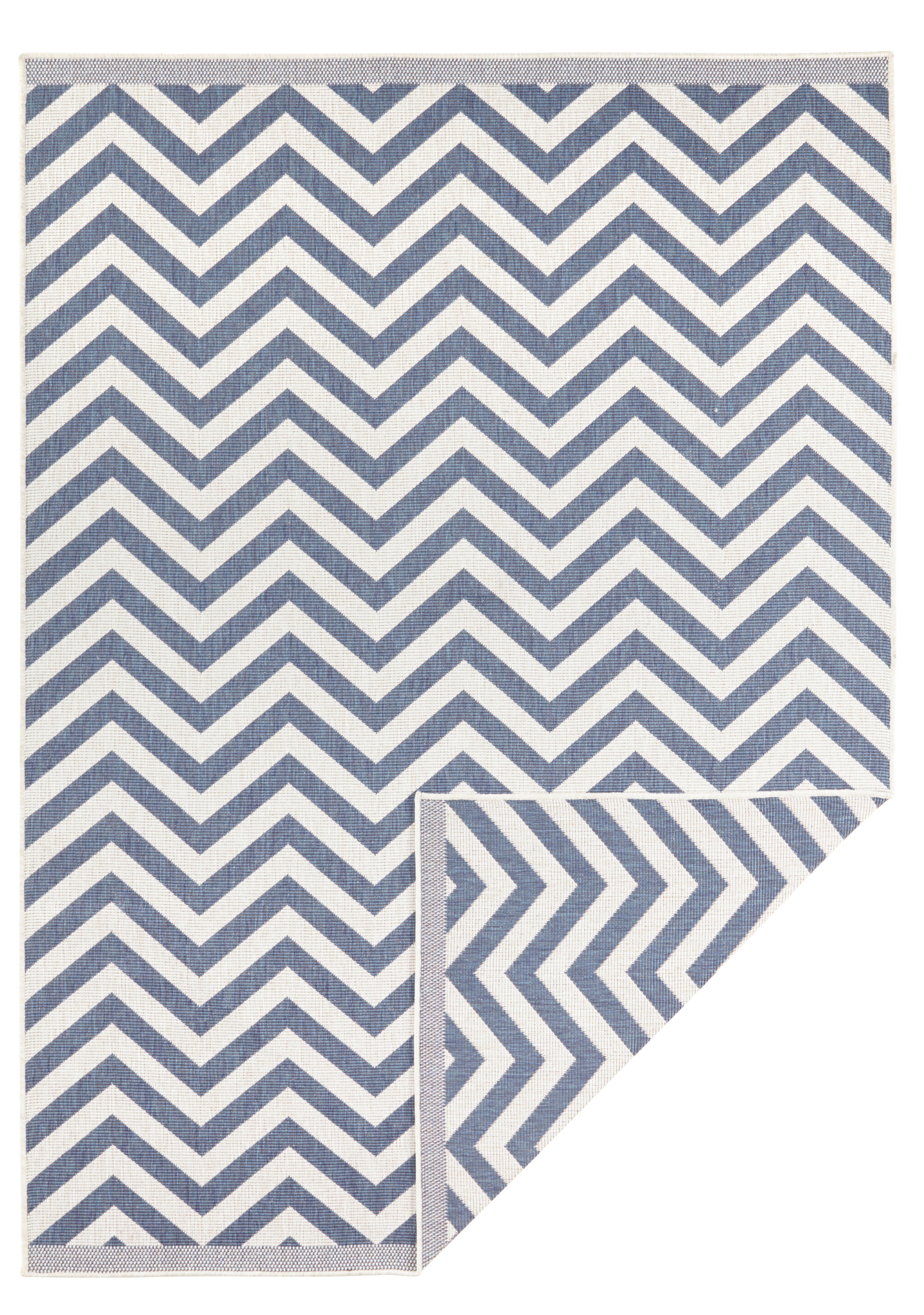 TWIN SUPREME TÆPPE, BLÅ-CREME 103435